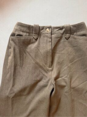 Talbots Olive Brown Straight Leg Trousers